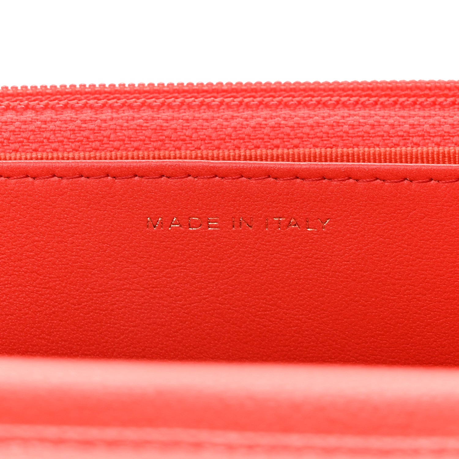 Chanel Caviar Quilted Wallet on Chain WOC Red 7 of 13