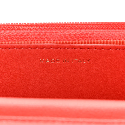 Chanel Caviar Quilted Wallet on Chain WOC Red 7 of 13