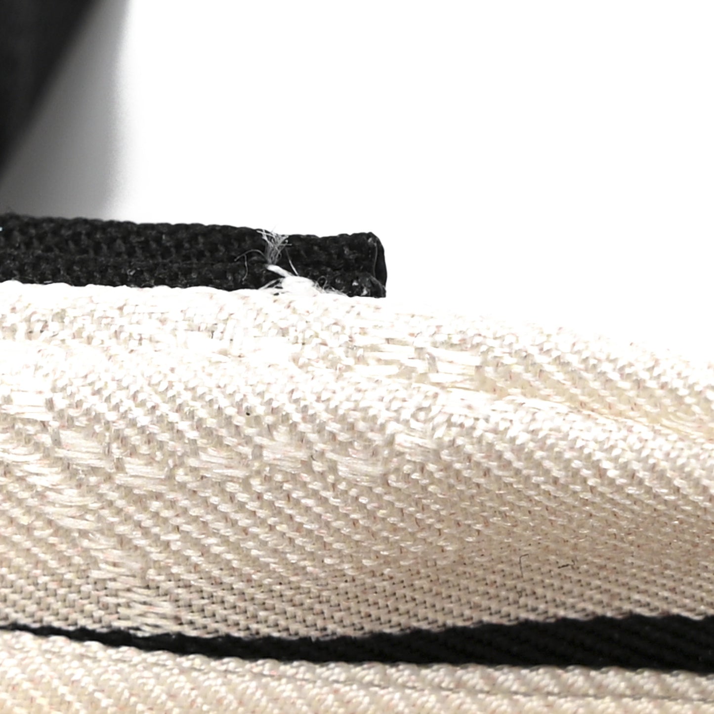 Silk Hair Tie Black Ivory