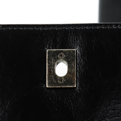 Chanel Glazed Calfskin Quilted Small Korean Garden Flap Black 5 of 8