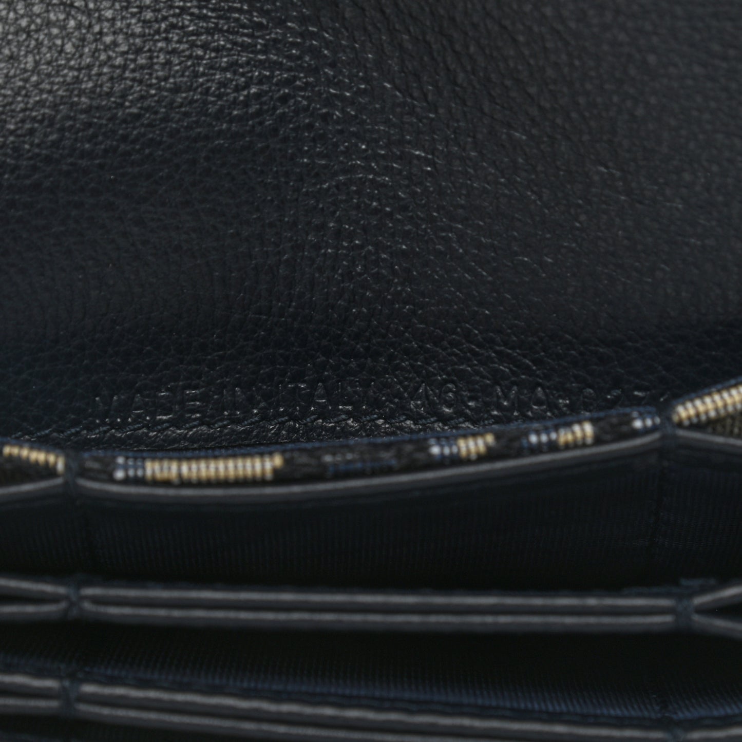 Oblique Saddle Card Holder Blue