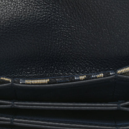 Christian Dior Oblique Saddle Card Holder Blue 7 of 8
