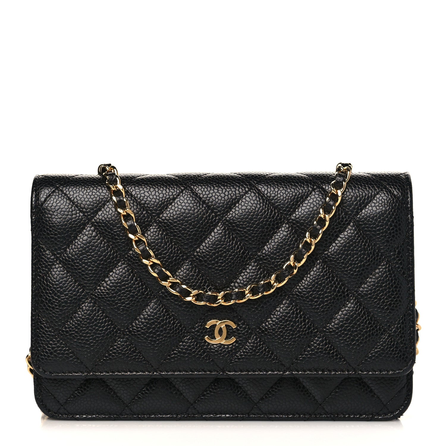 Chanel Caviar Quilted Wallet On Chain WOC Black 1 of 10