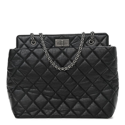 Chanel Aged Calfskin Reissue 2.55 Tote Black 1 of 9