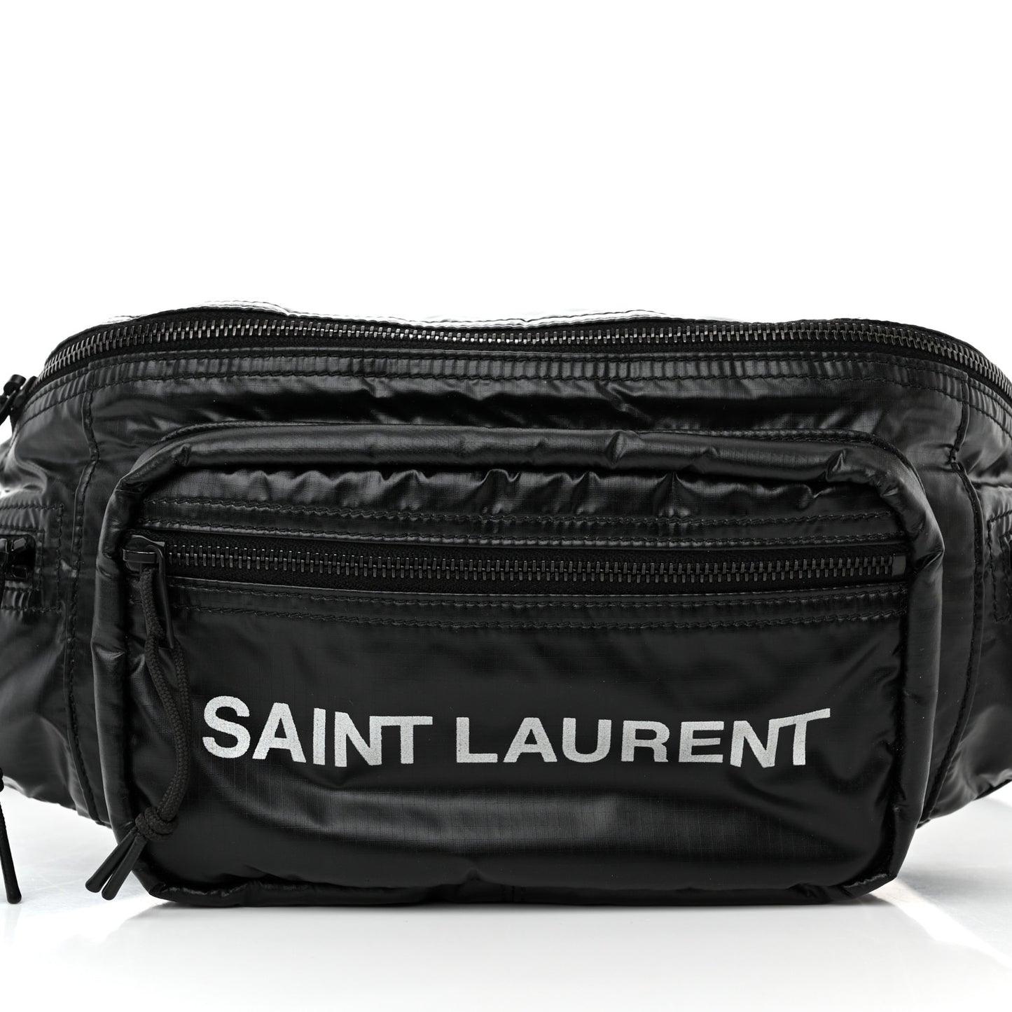 Nylon Logo Ripstop Body Belt Bag Black
