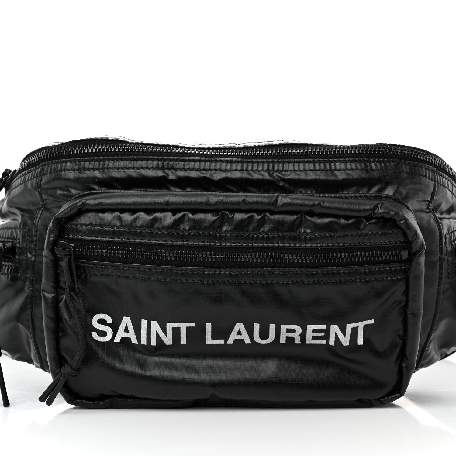 Saint Laurent Nylon Logo Ripstop Body Belt Bag Black 7 of 9