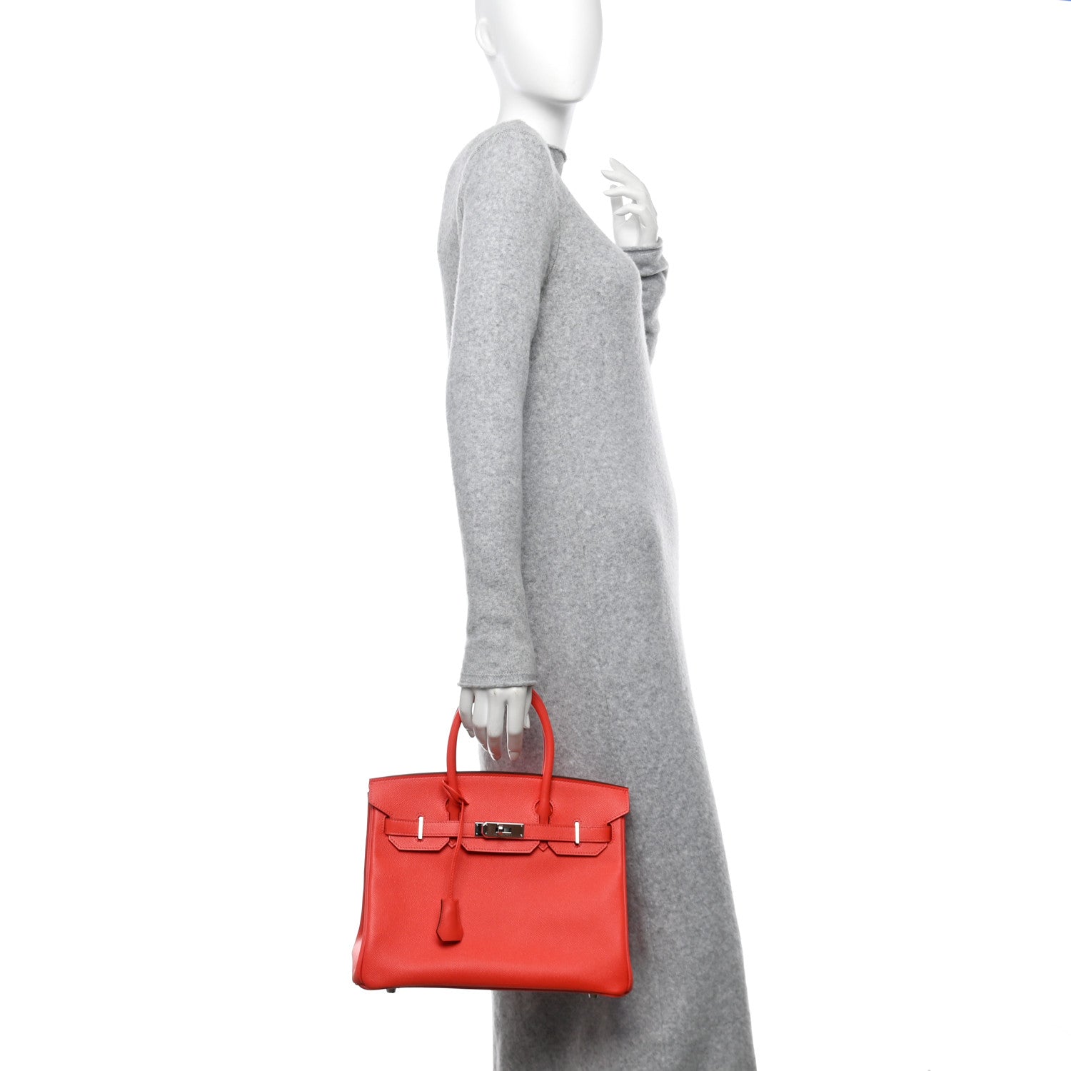 Hermes Epsom BIRKIN 30 Rose Jaipur 2 of 10