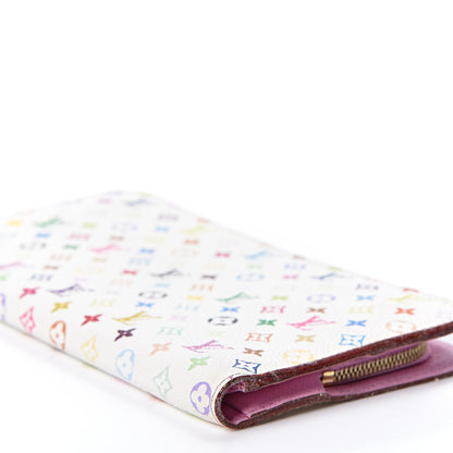 Louis Vuitton Monogram Multicolor Insolite Wallet White Litchi 7 of 10