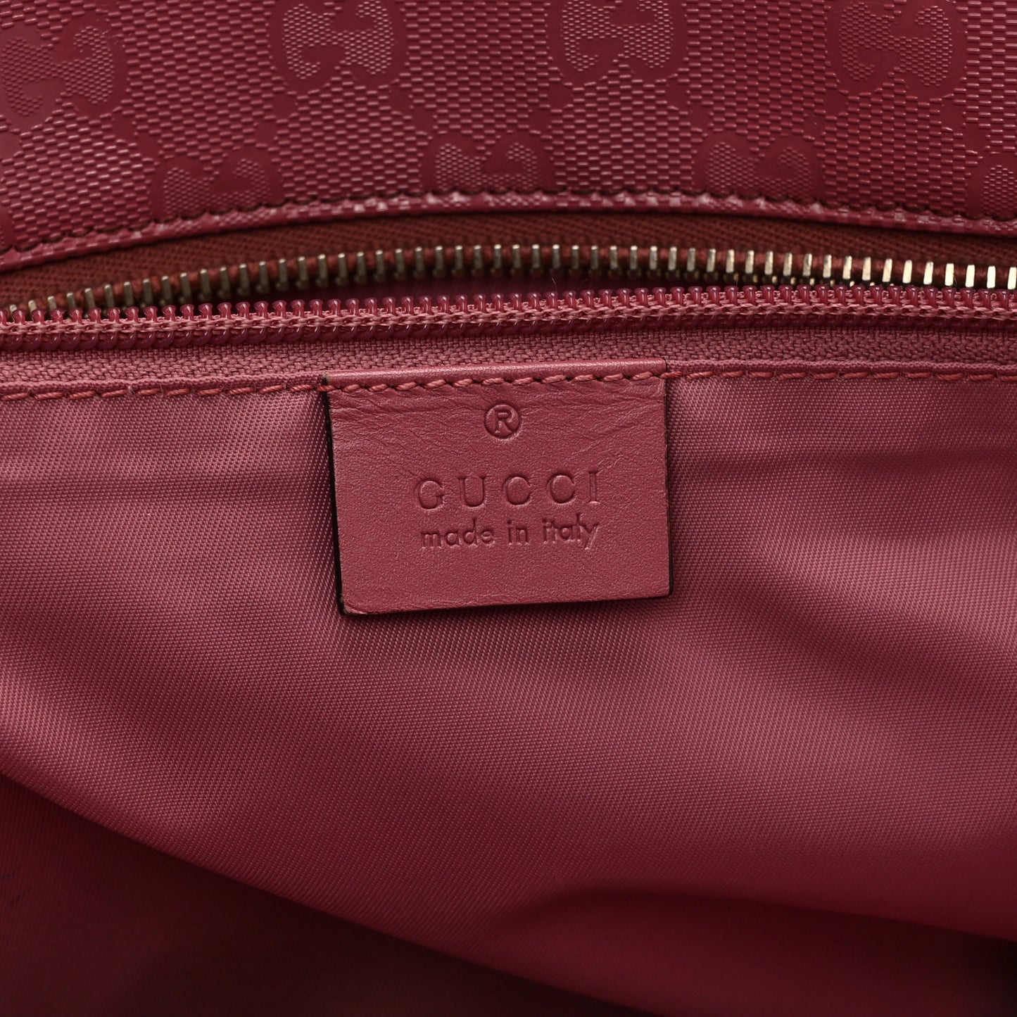 Imprime Monogram Medium Zippered Shopping Tote Pink