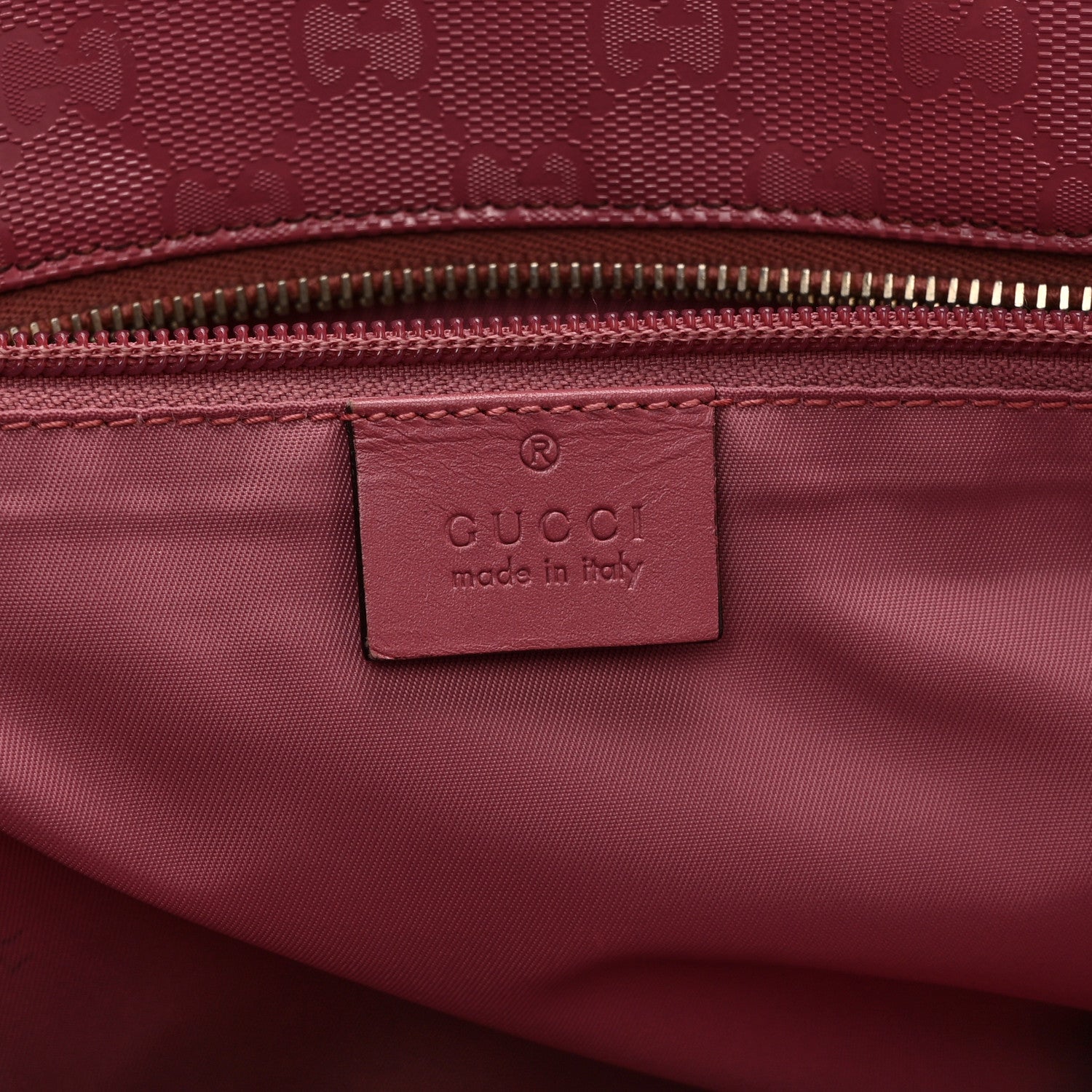 Gucci Imprime Monogram Medium Zippered Shopping Tote Pink 6 of 12