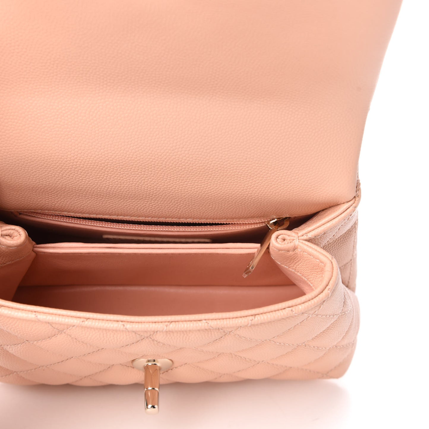 Caviar Quilted Extra Mini Coco Handle Flap Light Pink