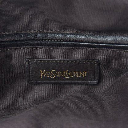 Saint Laurent Pebbled Lambskin Medium Easy Sac Brown 6 of 20