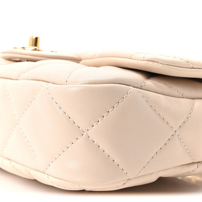 Chanel Lambskin Quilted Small CC Funky Town Flap Beige 10 of 10