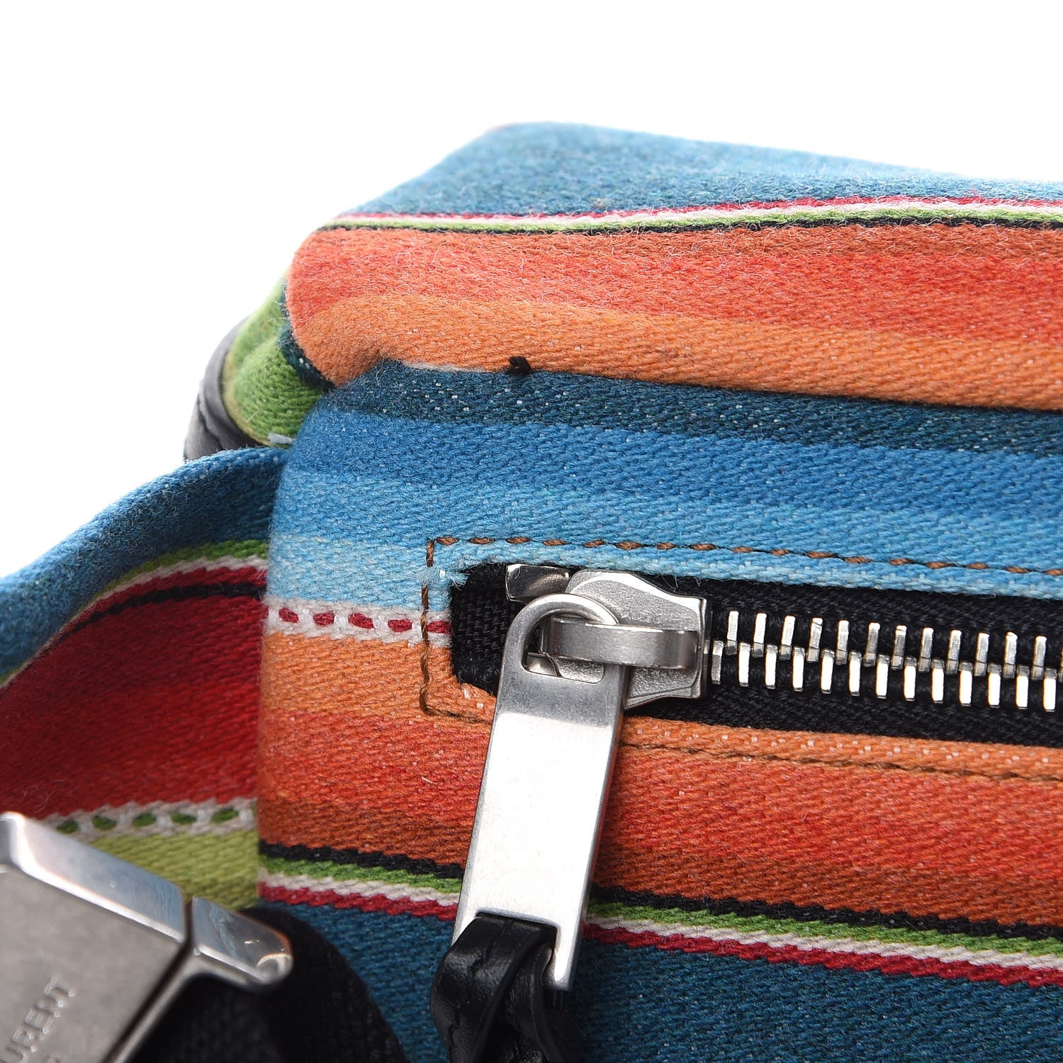 Saint Laurent Wool Mexican Jacquard City Belt Bag Multicolor 12 of 12