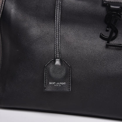 Saint Laurent Calfskin Small Monogram Downtown Cabas Black 14 of 15