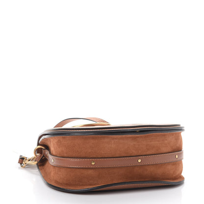 Chloe Calfskin Suede Medium Nile Bracelet Bag Caramel 5 of 8