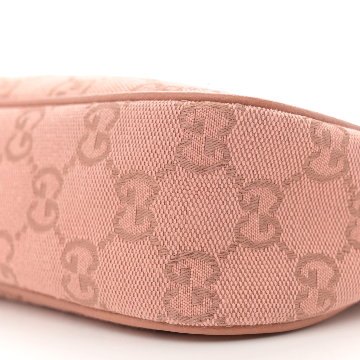 Monogram Textured Dollar Calfskin Small Ophidia Hobo Cloche Rose Pink