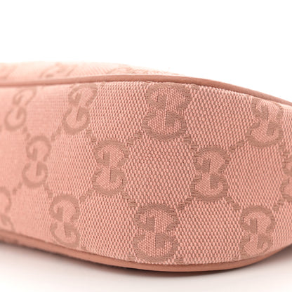 Gucci Monogram Textured Dollar Calfskin Small Ophidia Hobo Cloche Rose Pink 10 of 12