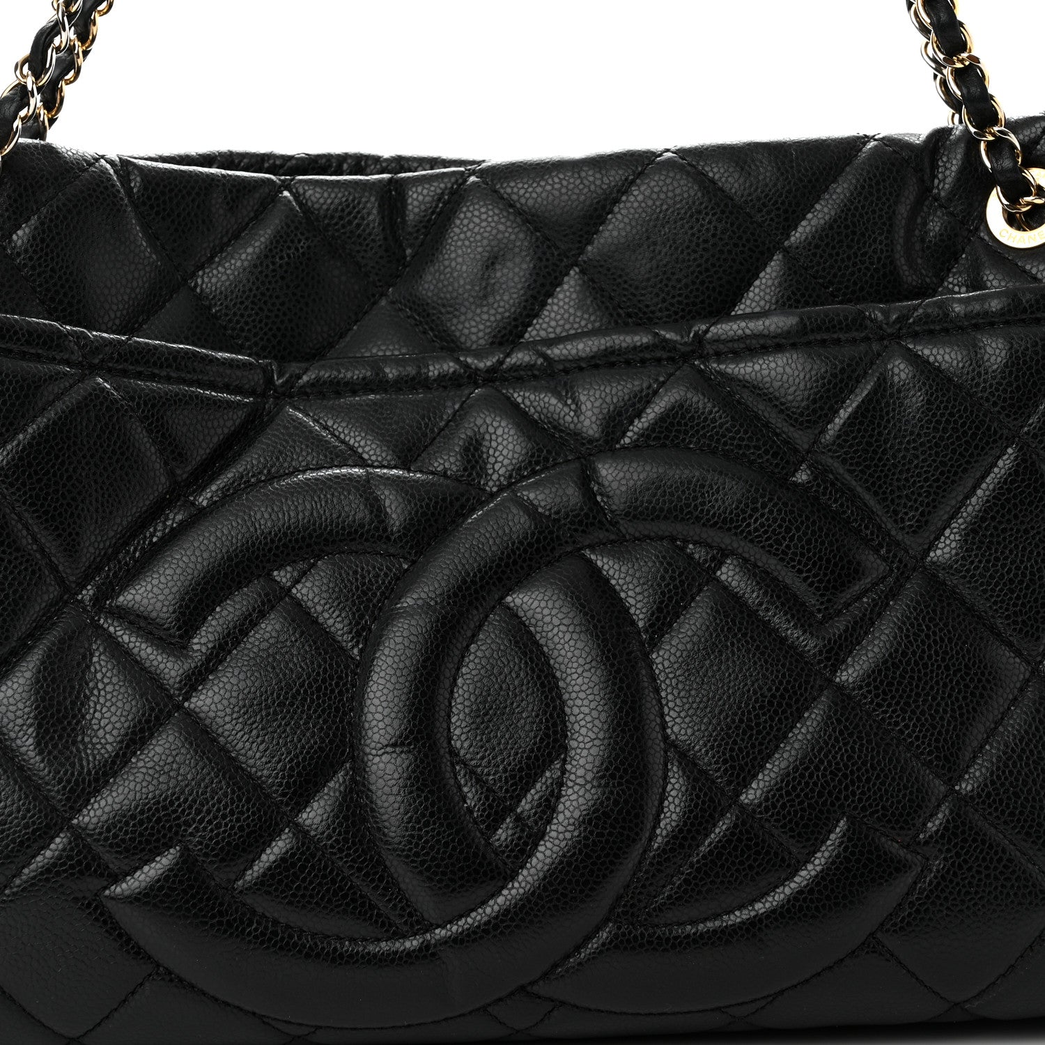 Chanel Caviar Quilted Timeless CC Soft Tote Black 8 of 11