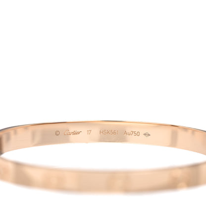 Cartier 18K Yellow Gold LOVE Bracelet 17 4 of 6