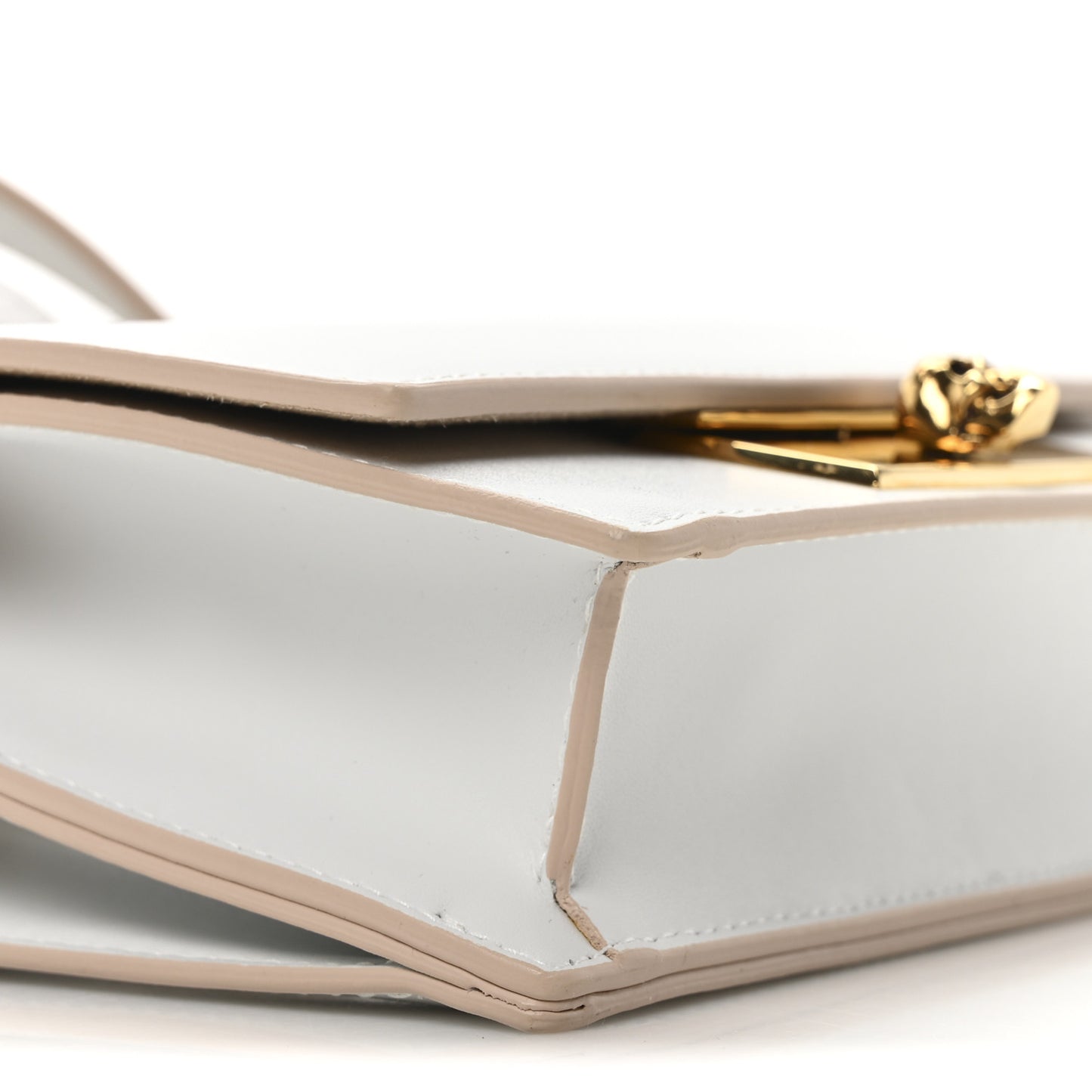 Calfskin Skull Lock Mini Crossbody Bag