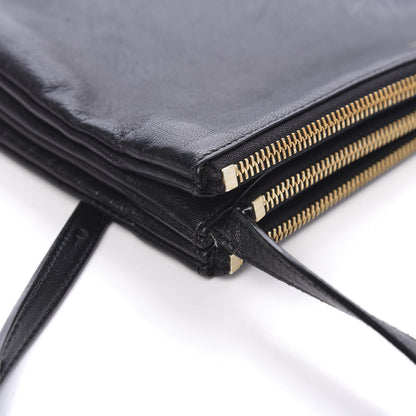 Celine Lambskin Small Trio Crossbody Bag Black 10 of 13