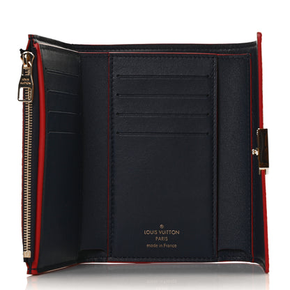 Louis Vuitton Taurillon Capucines Compact Wallet Marine Rouge 5 of 9