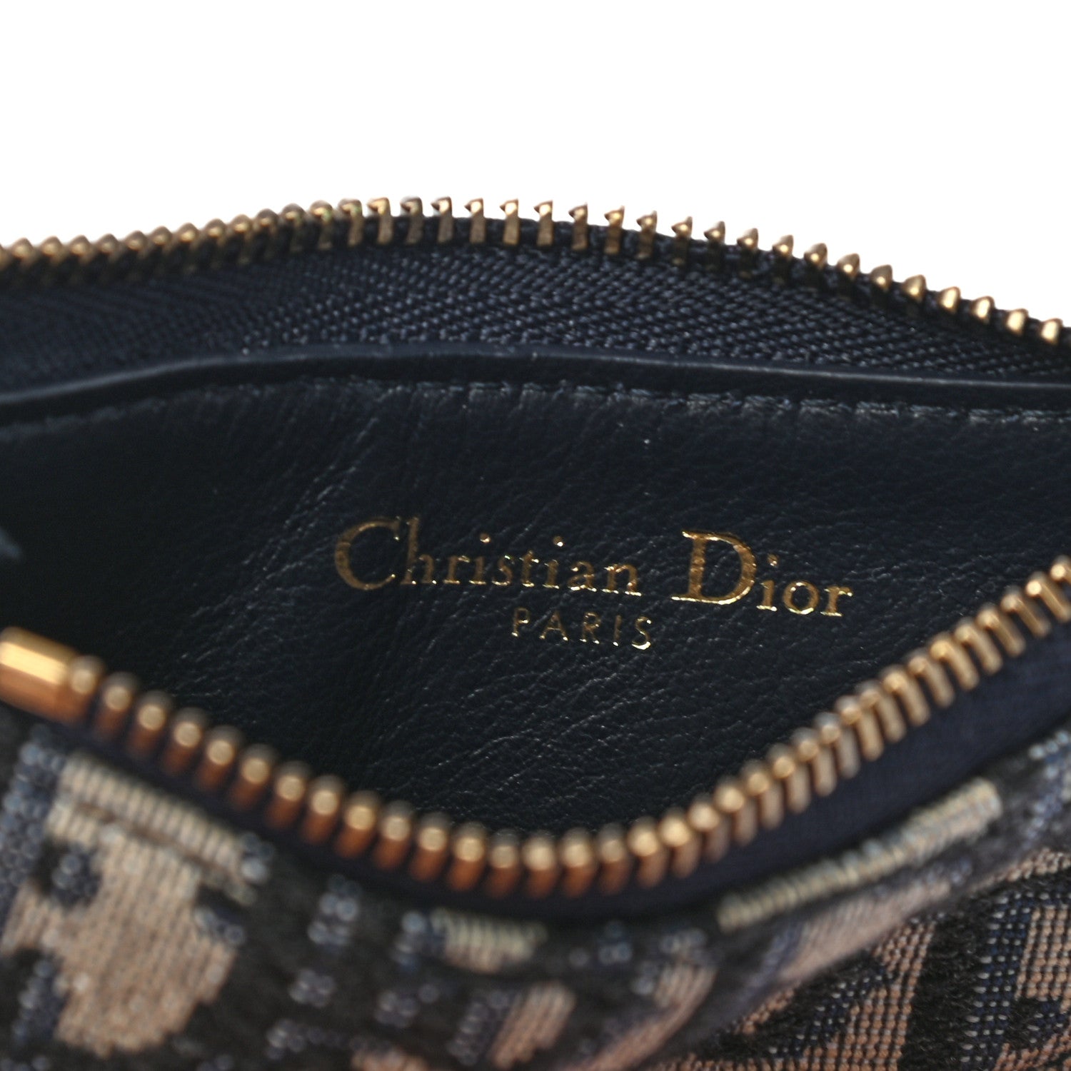 Christian Dior Oblique Saddle Coin Purse Blue 6 of 8
