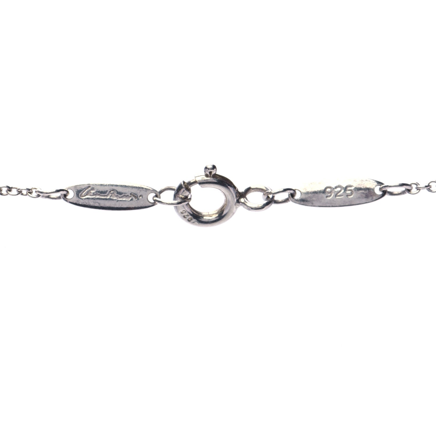 Tiffany Sterling Silver Elsa Peretti Round Disc Pendant Necklace 6 of 6