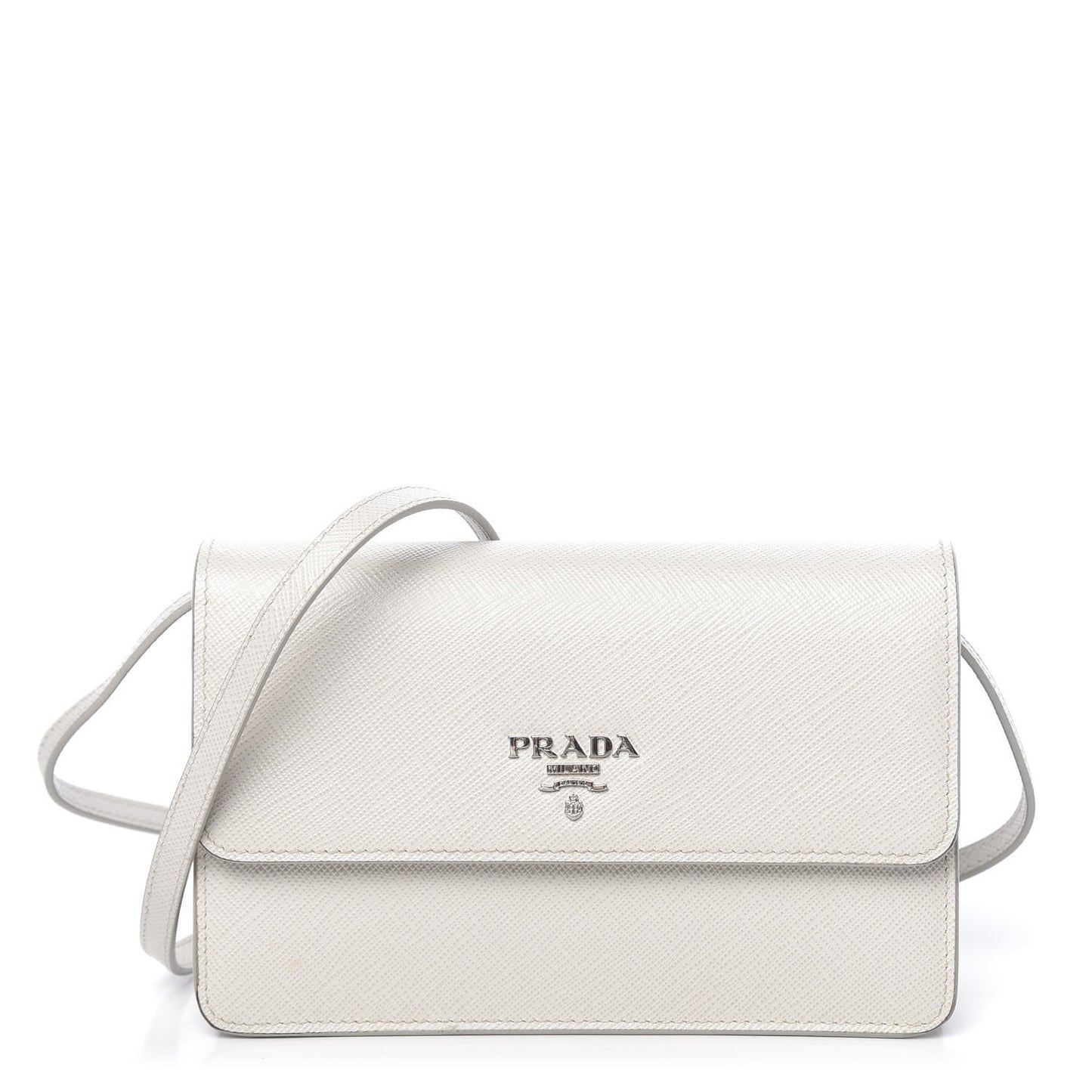 Saffiano Metal Flap Wallet With Strap Talco