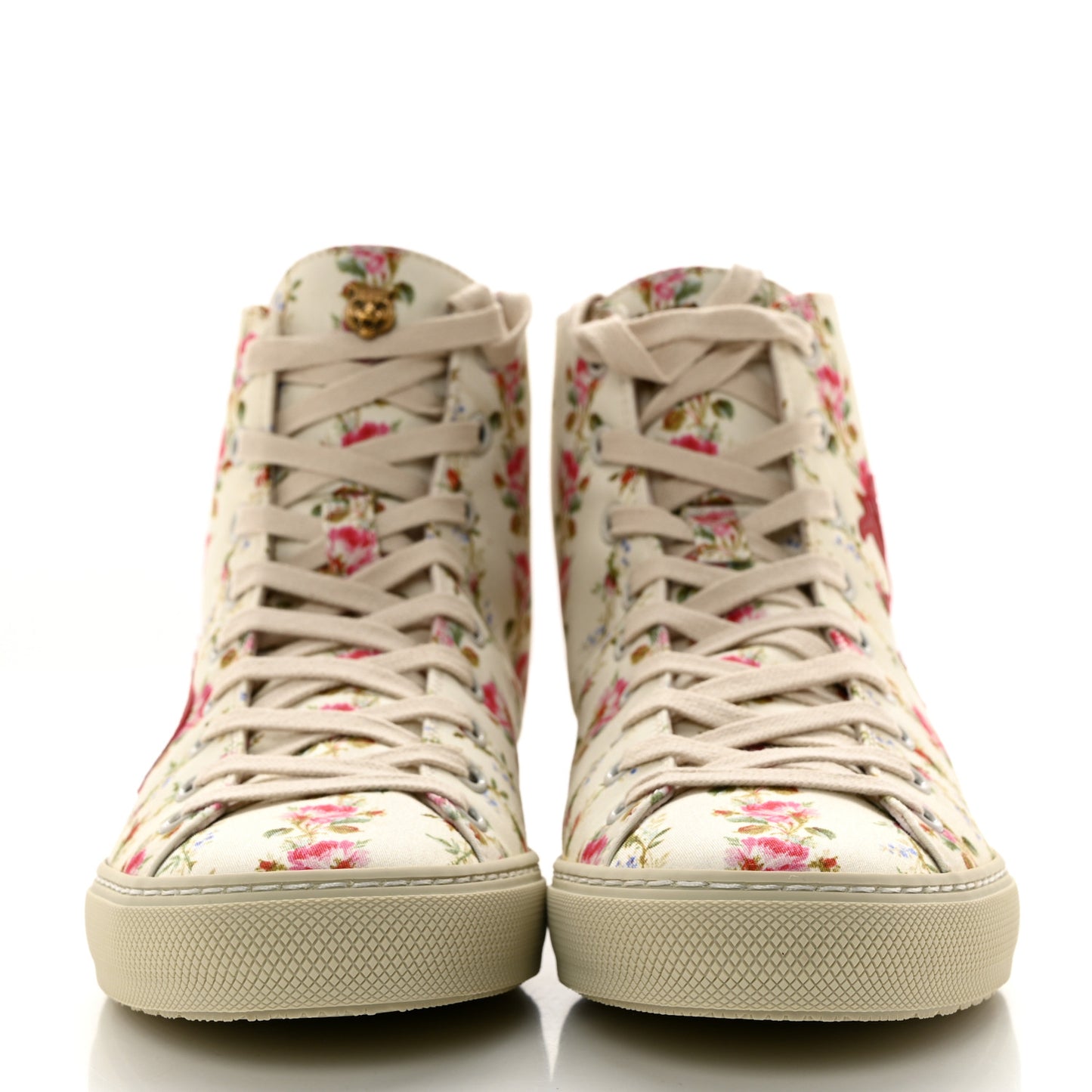 Canvas Romantic Print Major Blind For Love High Top Sneakers 37 Ivory