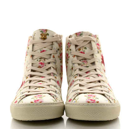 Gucci Canvas Romantic Print Major Blind For Love High Top Sneakers 37 Ivory 2 of 9