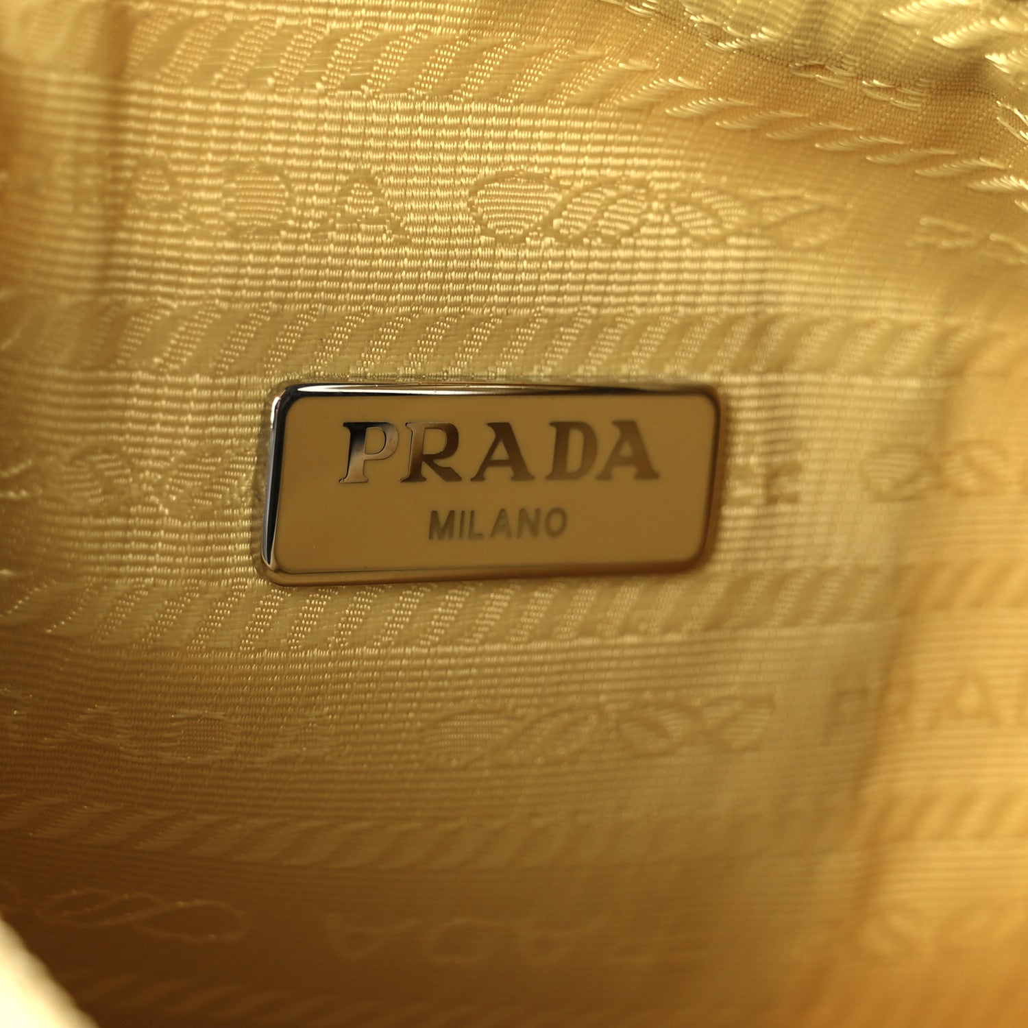 Prada Tessuto Nylon Saffiano Mini Re-Edition 2000 Bag Ananas 6 of 10