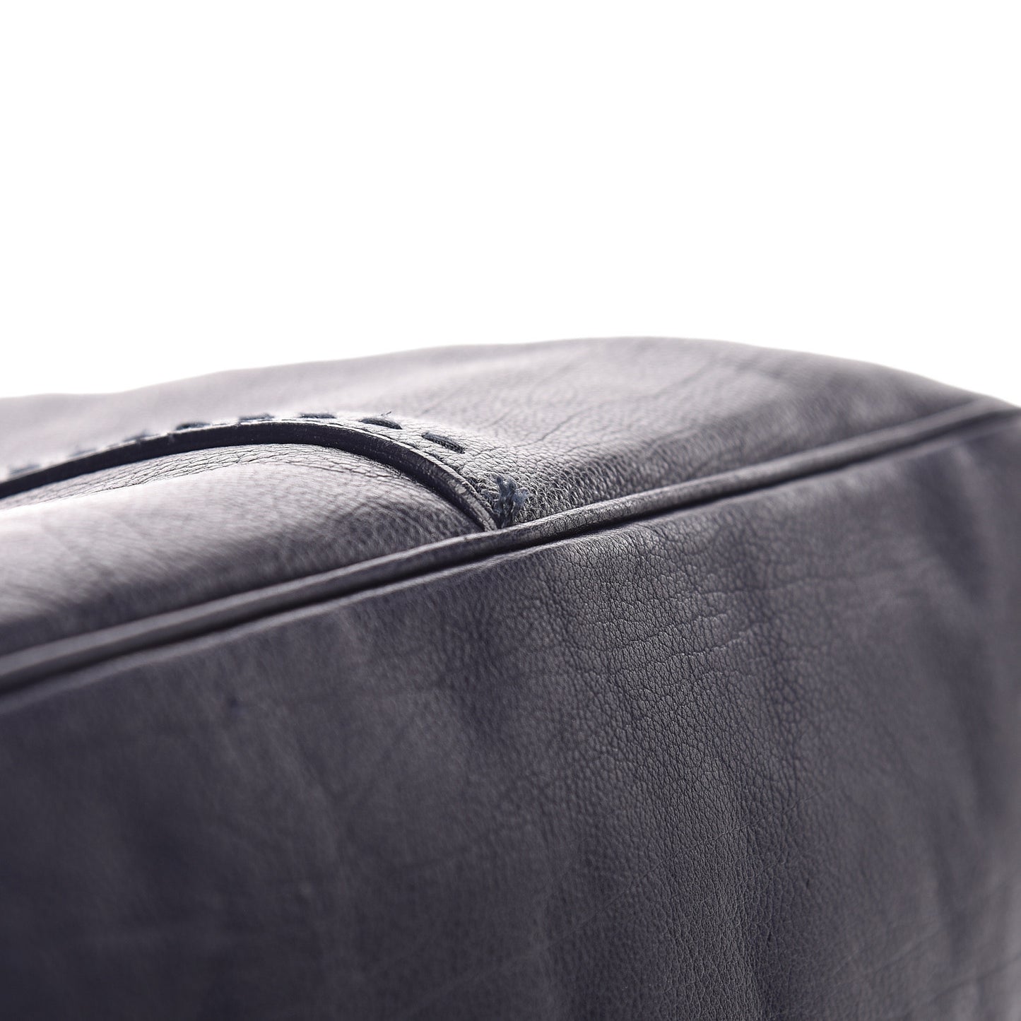 Calfskin Oversized Muse Navy Blue