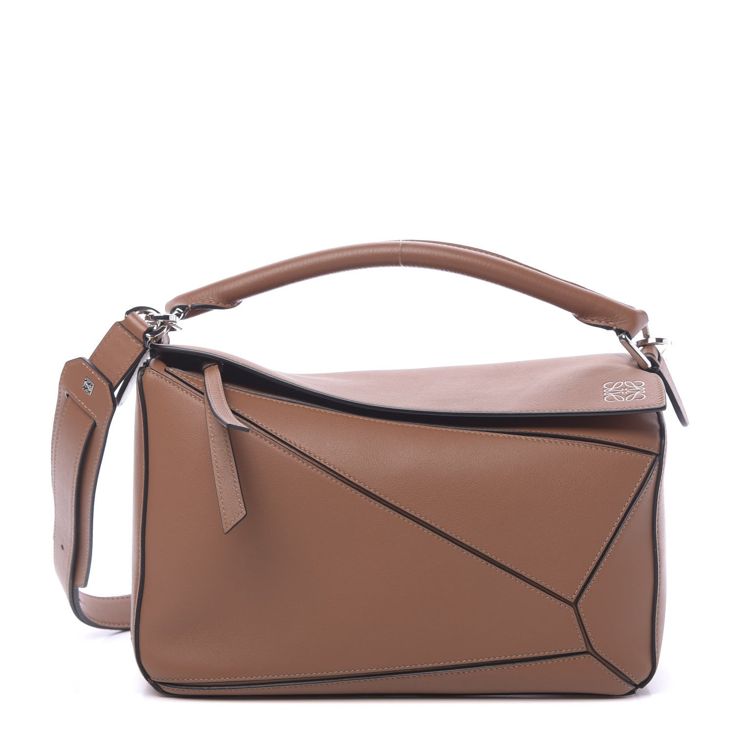Loewe Calfskin Medium Puzzle Bag Tan 1 of 10