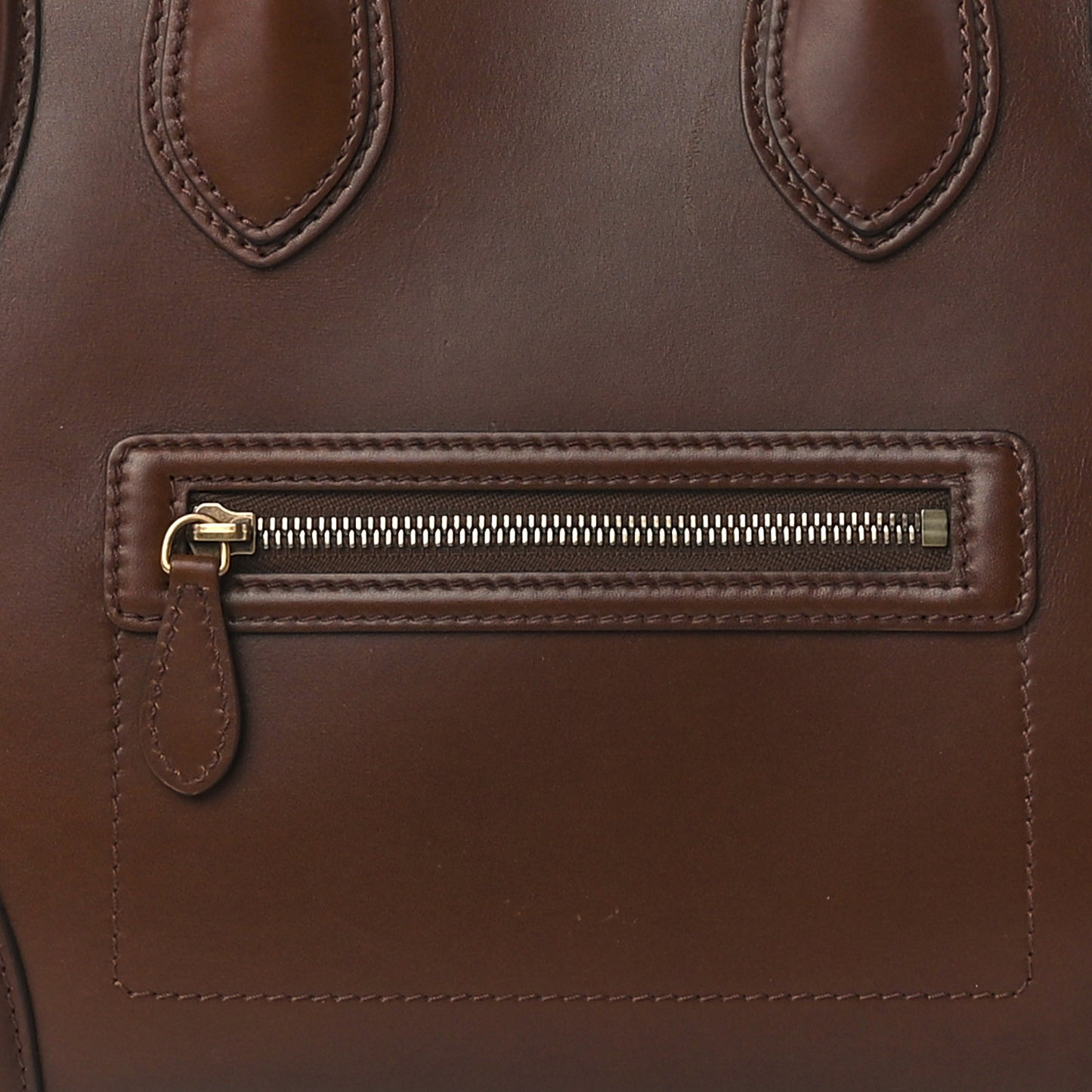 Smooth Calfskin Mini Luggage Caramel
