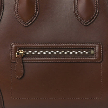 Celine Smooth Calfskin Mini Luggage Caramel 9 of 12
