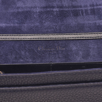 Christian Dior Grained Calfskin Diorama Wallet on Chain Pouch Indigo 6 of 10