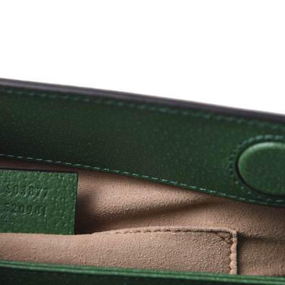 Gucci GG Supreme Monogram Flora Web Small Ophidia Chain Shoulder Bag Green 9 of 11
