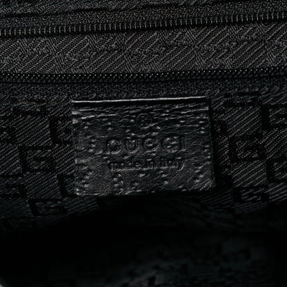 Gucci Calfskin Bamboo Handle Jackie O Hobo Black 6 of 9