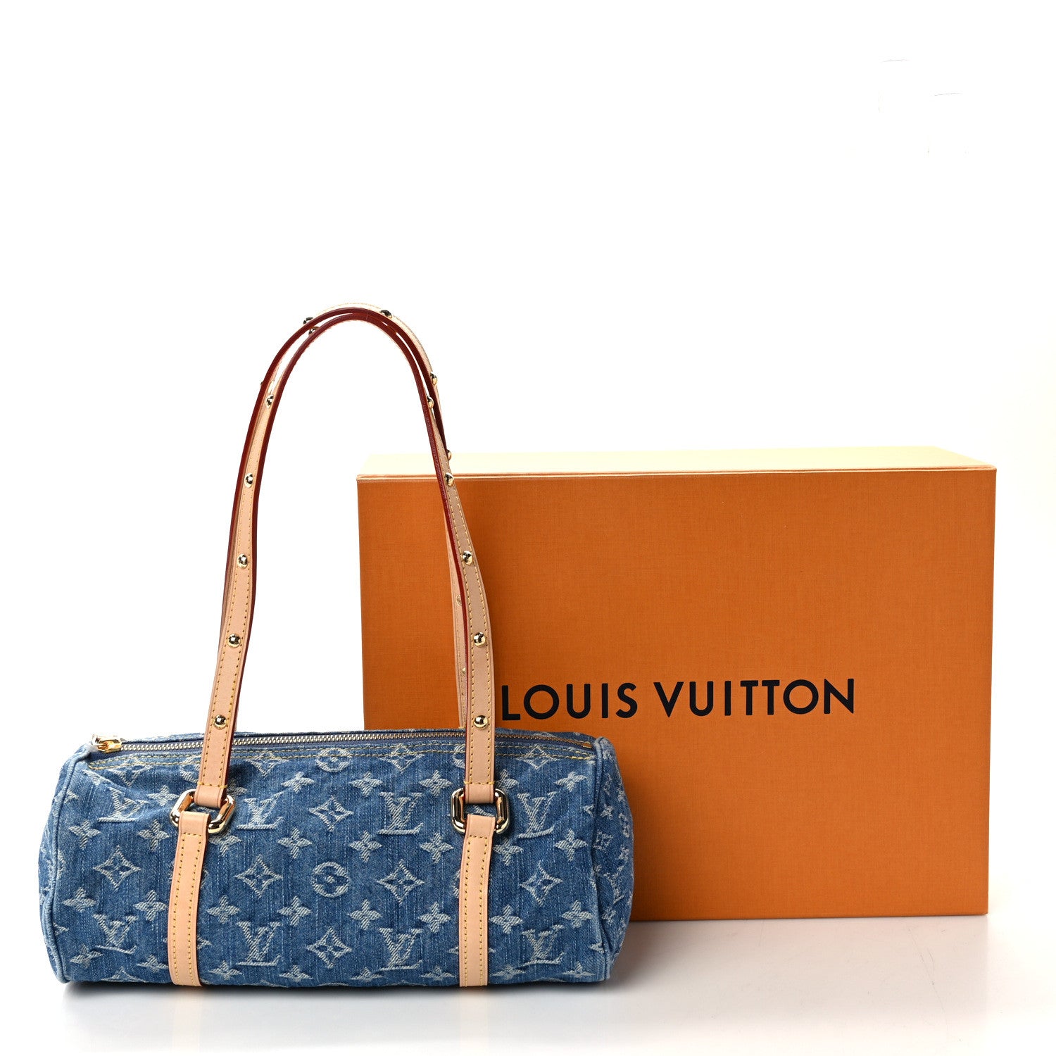Louis Vuitton Monogram Denim Papillon Denim Blue 10 of 10