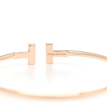 Tiffany 18K Rose Gold T Wire Bracelet 3 of 3