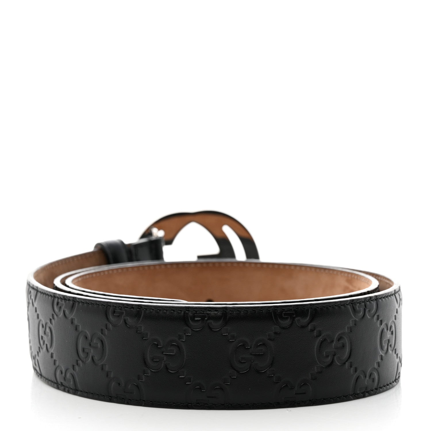 Gucci Guccissima Signature Interlocking G 40mm Belt 100 40 Black 2 of 5