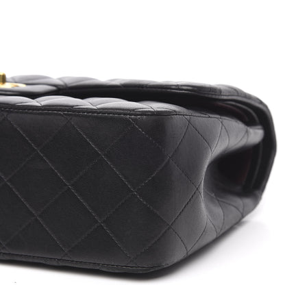 Chanel Lambskin Quilted Jumbo Double Flap Black 10 of 19