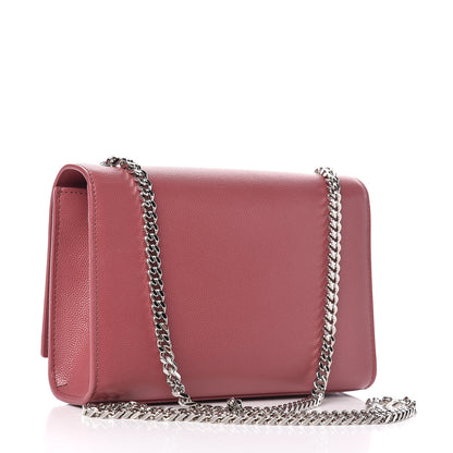 Saint Laurent Grain De Poudre Small Classic Monogram Kate Satchel Mystic Rose 3 of 10