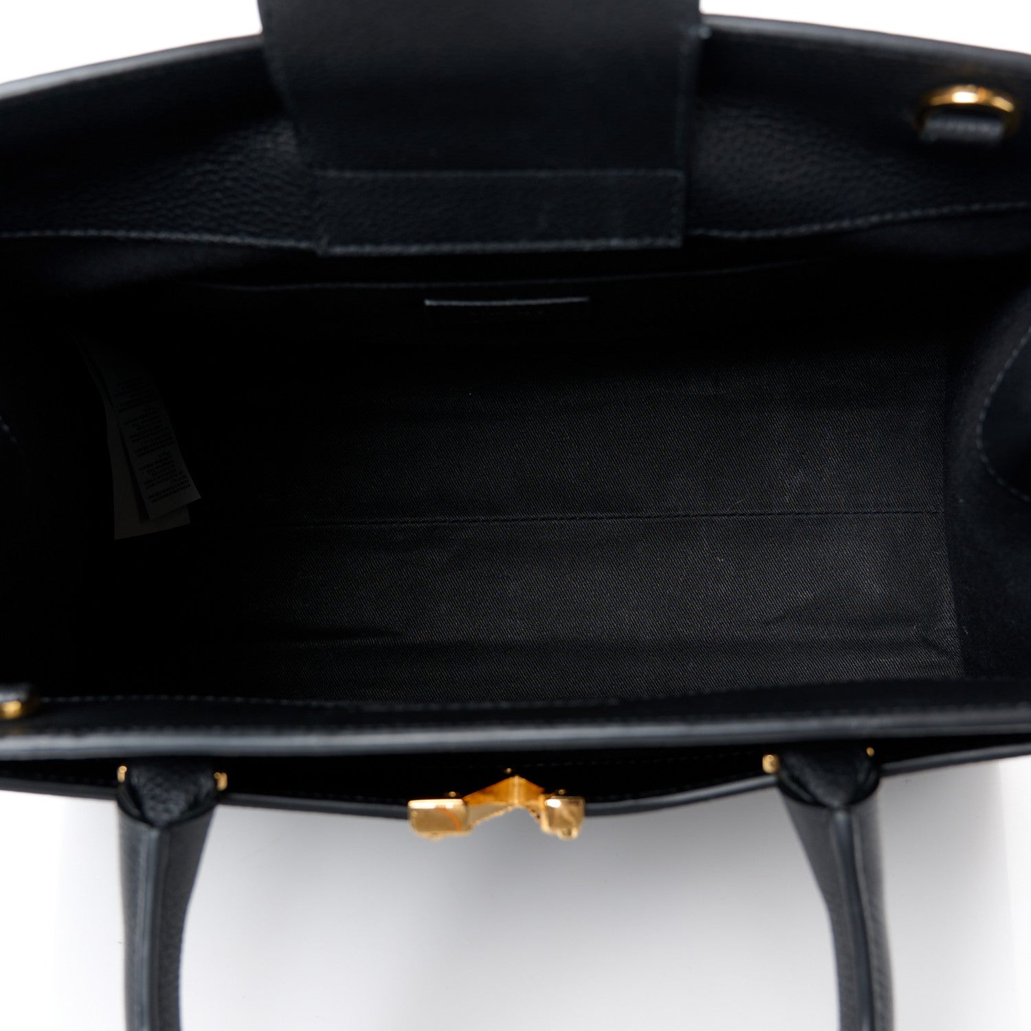Versace Grained Calfskin Large Virtus Top Handle Shoulder Bag Black 5 of 11