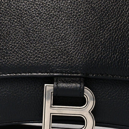 Balenciaga Grained Calfskin Small Hourglass Top Handle Bag Black 7 of 10
