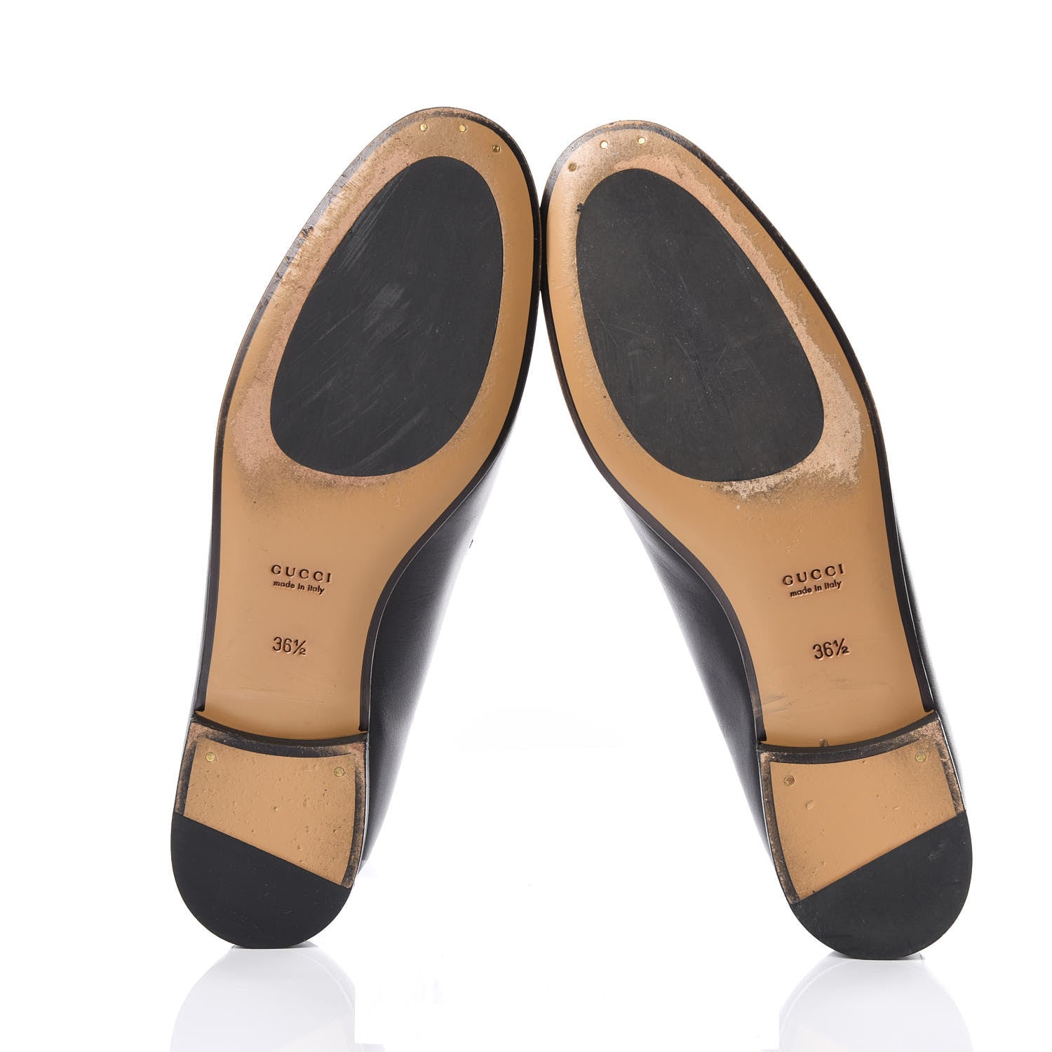 Gucci Calfskin Womens Jordaan Loafers 36.5 Black 5 of 8