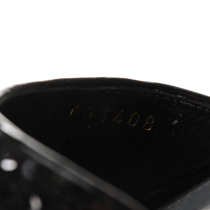 Chanel Sequin Wedge Sandals 41 Black 8 of 10