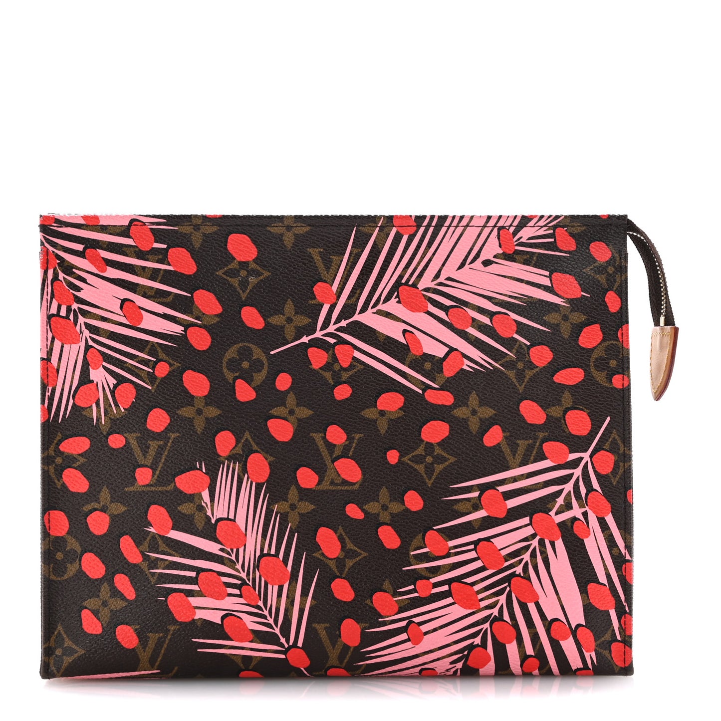 Monogram Jungle Dots Toiletry Pouch 26 Sugar Pink Poppy